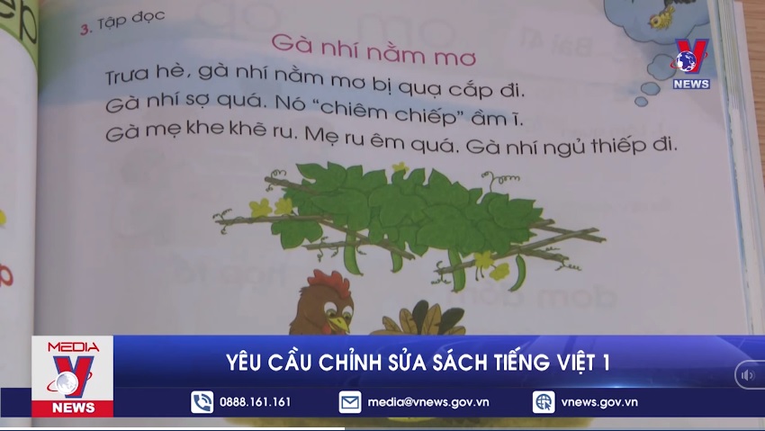 Bộ GD ĐT yêu cầu chỉnh sửa sách Tiếng Việt 1