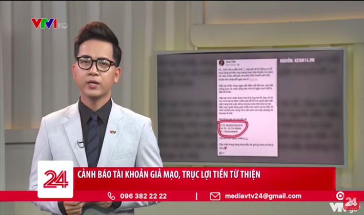 Giả mạo người nổi tiếng trên mạng xã hội để lừa tiền ủng hộ miền Trung