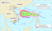 Áp thấp nhiệt đới mạnh lên thành bão Saudel sắp vào Biển Đông