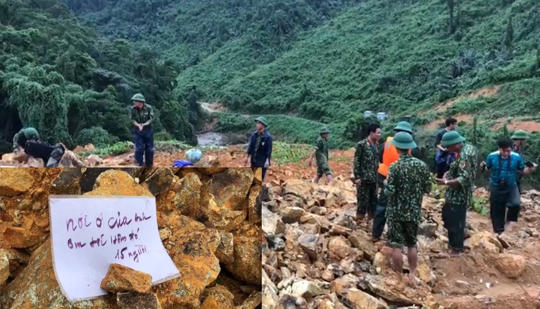 Đã xác định chính xác địa điểm 15 công nhân bị vùi lấp ở Rào Trăng 3