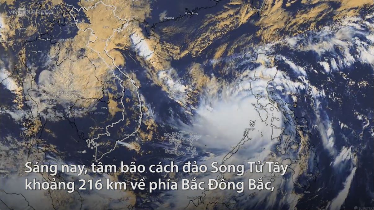 Sức gió bão số 9 gần đạt cấp thảm họa