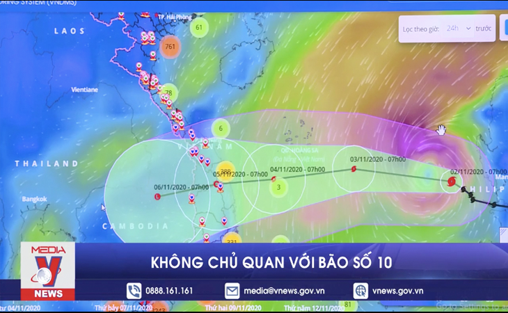 Không chủ quan với bão số 10