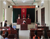 VKSND huyện An Dương tổ chức phiên tòa cụm án kinh doanh thương mại