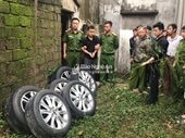 Bắt giữ đối tượng gây ra hàng loạt vụ trộm bánh xe ô tô ở Nghệ An