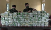 Truy bắt đối tượng vứt 1 tạ ma túy trong rừng ở Nghệ An