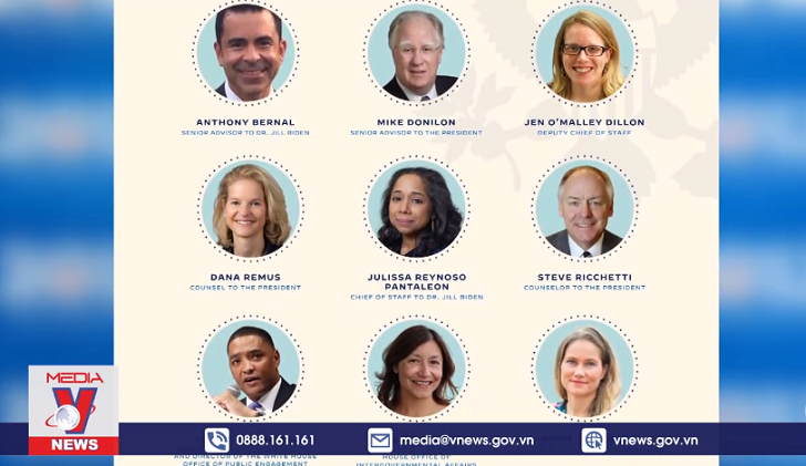 Ông J Biden công bố nhóm nhân sự nòng cốt tại Nhà Trắng