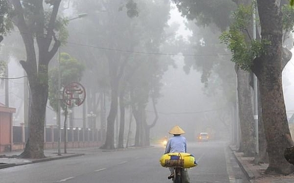 Bắc Bộ sáng sớm có sương mù, trời lạnh về đêm và sáng