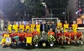 Giao lưu bóng đá giữa đội bóng Khối tuyên truyền và Chi cục thuế quận Hà Đông