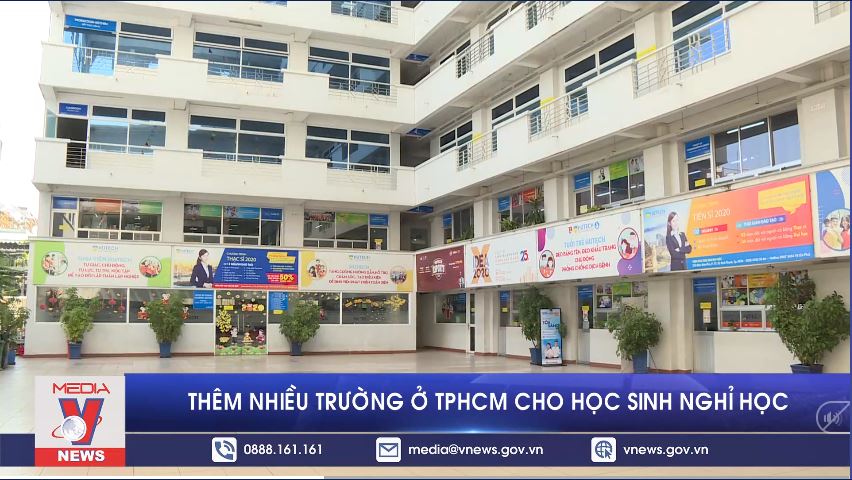 Thêm nhiều trường ở TP HCM cho học sinh nghỉ học
