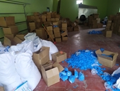 Phát hiện hơn 8 tấn găng tay y tế đã qua sử dụng tại xưởng sao chè ở Thái Nguyên