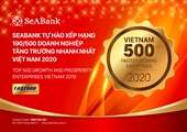 SeABank tăng hạng vượt bậc, đứng 190 500 trong bảng xếp hạng FAST500