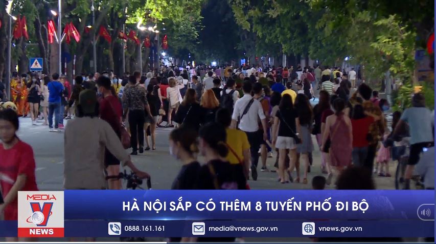 Hà Nội có thêm 8 tuyến phố đi bộ