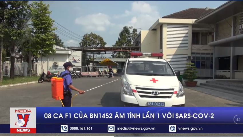 8 ca F1 của BN1452 âm tính lần 1 với SARS-CoV-2