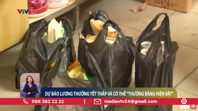 Thưởng Tết dự báo có thể bằng hiện vật