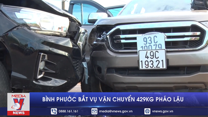 Bình Phước bắt vụ vận chuyển 429kg pháo lậu