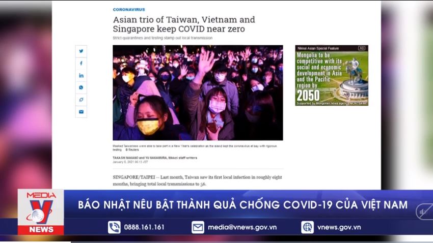 Báo Nhật nêu bật thành quả chống COVID-19 của Việt Nam