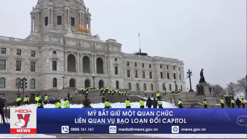 Mỹ bắt giữ một quan chức liên quan vụ bạo loạn Đồi Capitol