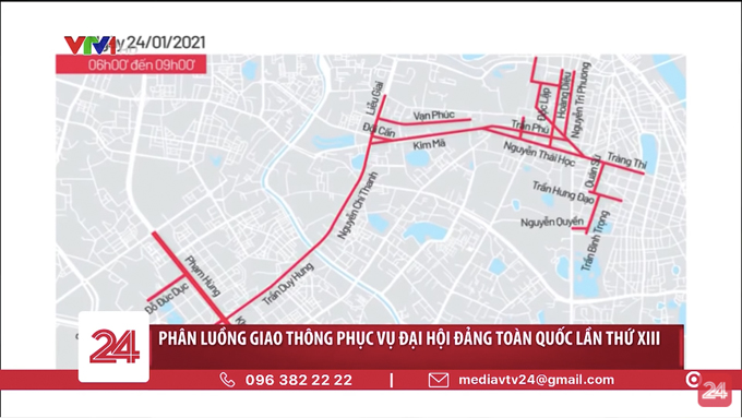 Hà Nội thông báo phân luồng giao thông phục vụ Đại hội XIII của Đảng - Đi đường nào cho khỏi tắc