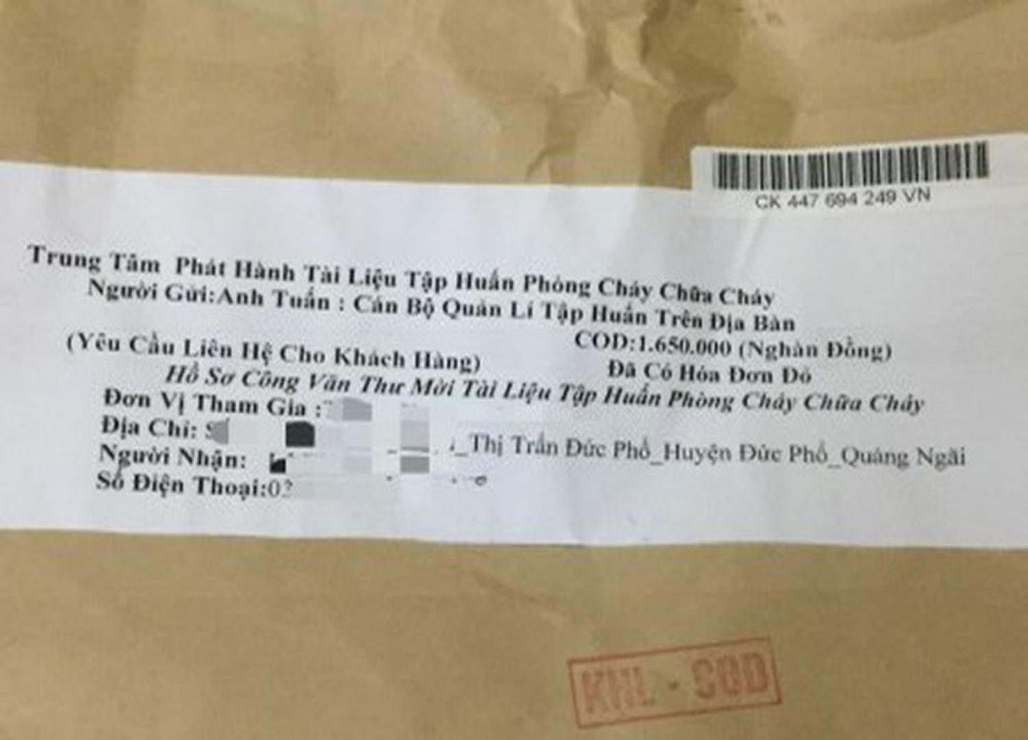 Cảnh giác thủ đoạn giả danh Công an lừa tập huấn phòng cháy chữa cháy