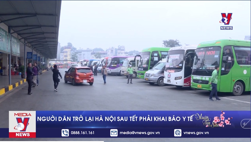 Người dân trở lại Hà Nội sau Tết phải khai báo y tế