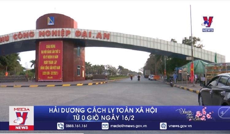 Hải Dương cách ly toàn xã hội từ 0 giờ ngày 16 2