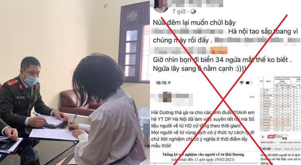 Xử phạt một phụ nữ vì xúc phạm cán bộ và người dân Hải Dương trên mạng