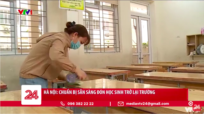 Hà Nội Chuẩn bị sẵn sàng đón học sinh trở lại trường