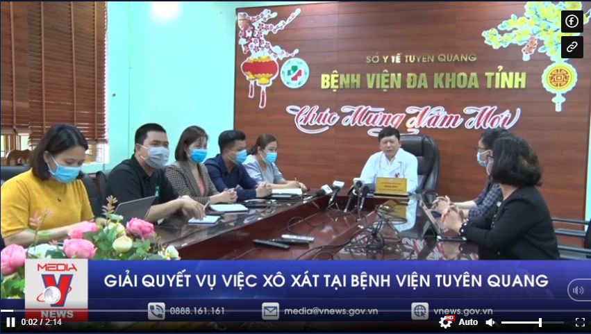 Giải quyết vụ việc xô xát tại bệnh viện Tuyên Quang