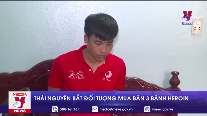 Thái Nguyên bắt đối tượng mua bán 3 bánh heroin