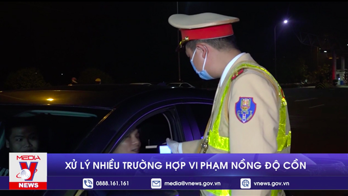 Xử lý nhiều trường hợp vi phạm nồng độ cồn