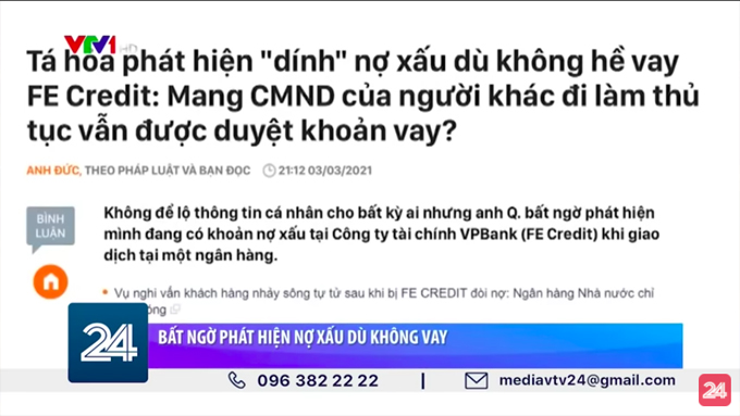 Làm gì khi bỗng dưng dính nợ xấu