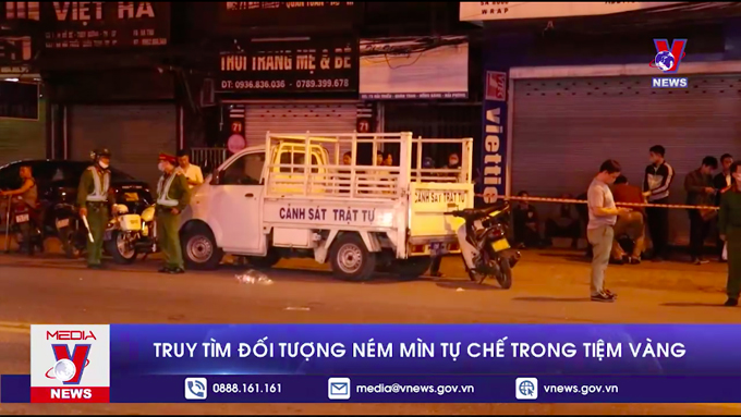 Truy tìm đối tượng ném mìn tự chế vào tiệm vàng tại Hải Phòng