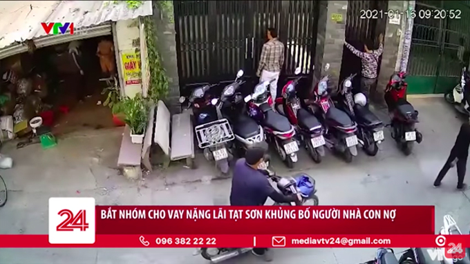 Tp Hồ Chí Minh bắt nhóm cho vay nặng lãi tạt sơn khủng bố người nhà con nợ