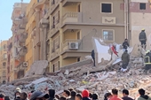 Sập tòa nhà chung cư ở Cairo, Ai Cập 42 người thương vong