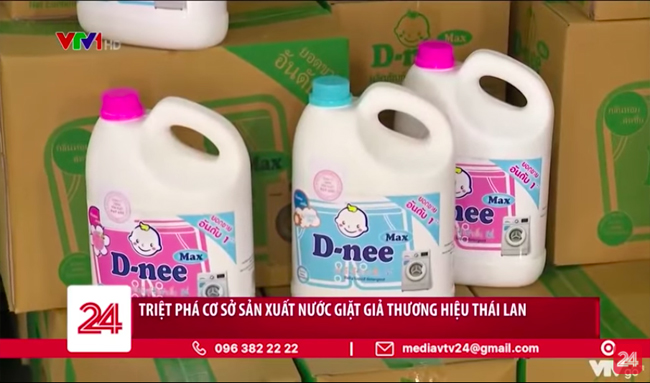 Triệt phá cơ sở sản xuất nước giặt giả thương hiệu Thái Lan