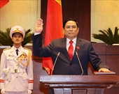 Ảnh Thủ tướng Chính phủ Phạm Minh Chính tuyên thệ nhậm chức