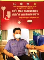 Tuổi trẻ VKSND tỉnh Đồng Tháp hưởng ứng ngày tình nguyện hiến máu toàn dân