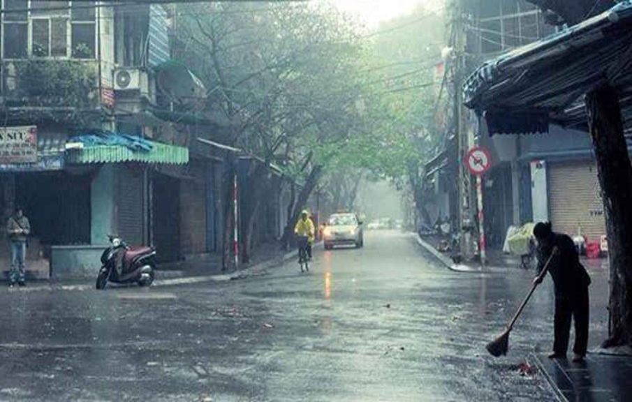 Miền Bắc đêm và sáng sớm chìm trong mưa lạnh