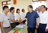 Chủ tịch Quốc hội Vương Đình Huệ kiểm tra công tác chuẩn bị bầu cử tại Hải Phòng