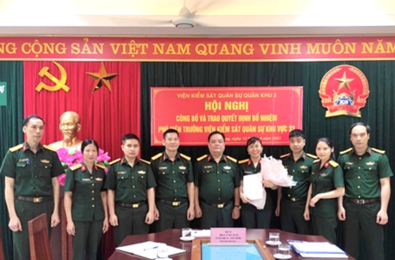 Ngành Kiểm sát Quân sự lần đầu tiên có nữ Phó viện trưởng