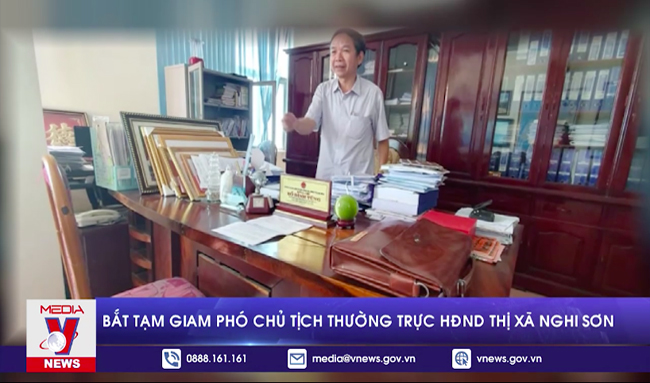 Bắt tạm giam Phó Chủ tịch thường trực HĐND thị xã Nghi Sơn