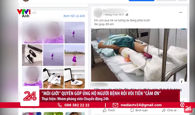 Môi giới quyên góp ủng hộ người bệnh rồi vòi tiền cảm ơn