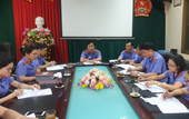 Kiểm tra kết quả công tác Quý I 2021 tại VKSND huyện Cẩm Giàng
