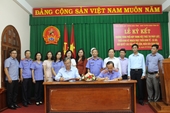 VKSND tỉnh Phú Yên ký kết chương trình phối hợp với Ban Tuyên giáo Tỉnh ủy và Báo Phú Yên