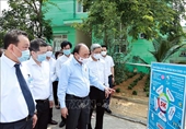 Chủ tịch nước Nguyễn Xuân Phúc kiểm tra công tác phòng chống dịch tại Đà Nẵng