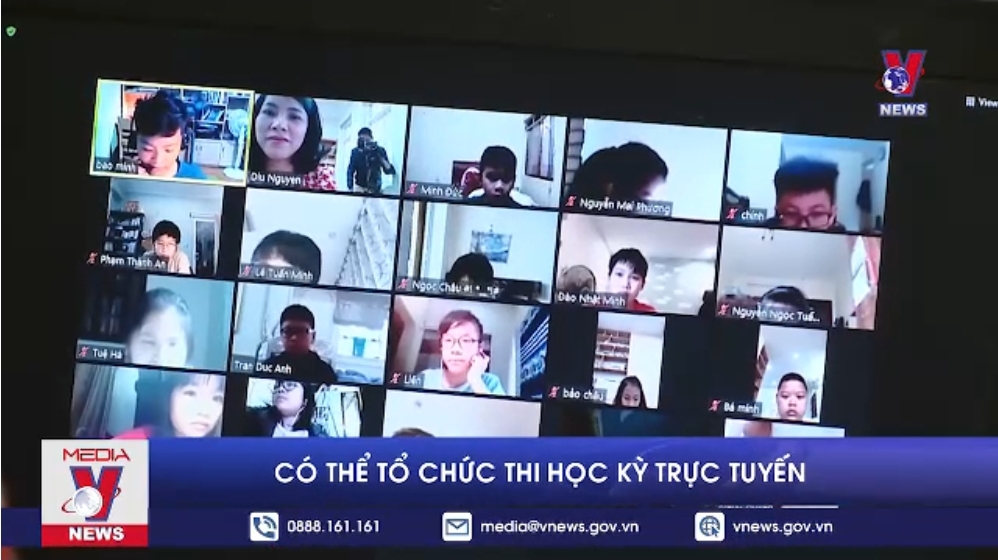 Có thể tổ chức thi học kỳ trực tuyến