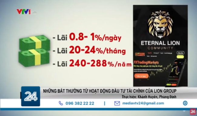 Nguy cơ mất tiền khi tham gia vào Lion Group
