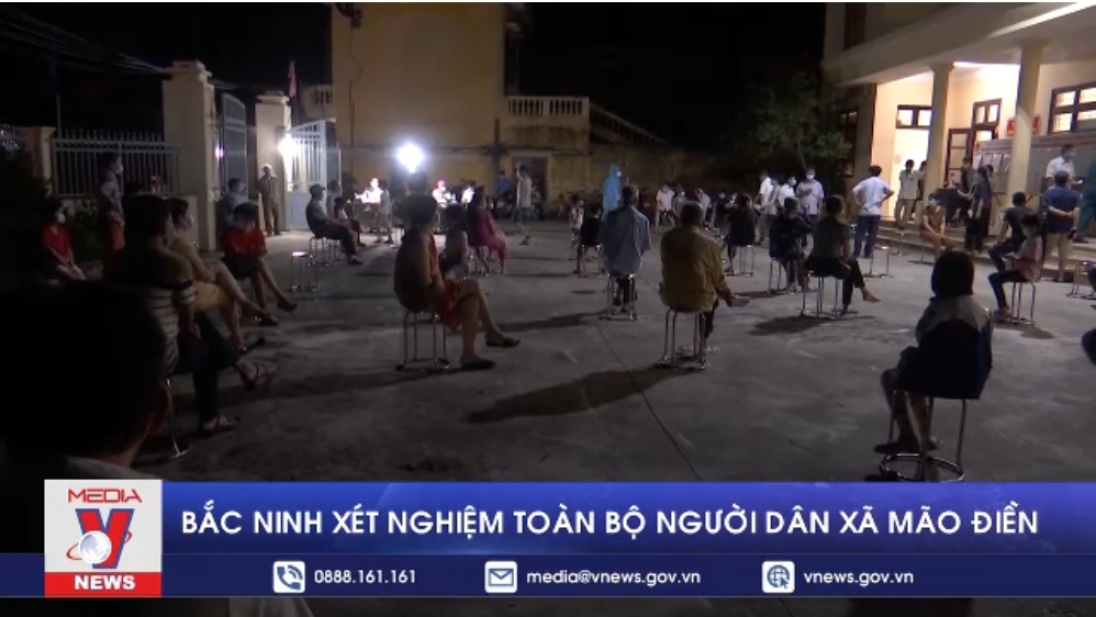 Bắc Ninh lấy mẫu xét nghiệm 15 000 người dân xã Mão Điền