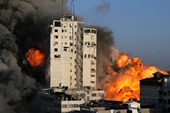 Xung đột tại Palestin- Israel Dải Gaza tan hoang trong cơn mưa tên lửa