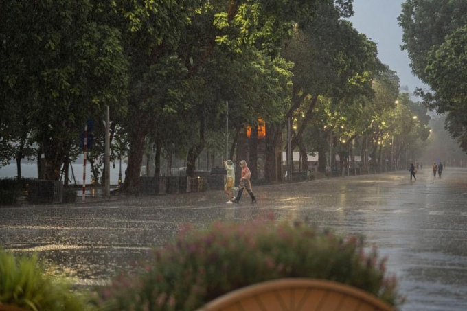 Cả nước có mưa dông diện rộng